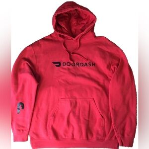 DOOR DASH Women’s size LARGE DOOR DASH HOODIE SWEATSHIRT